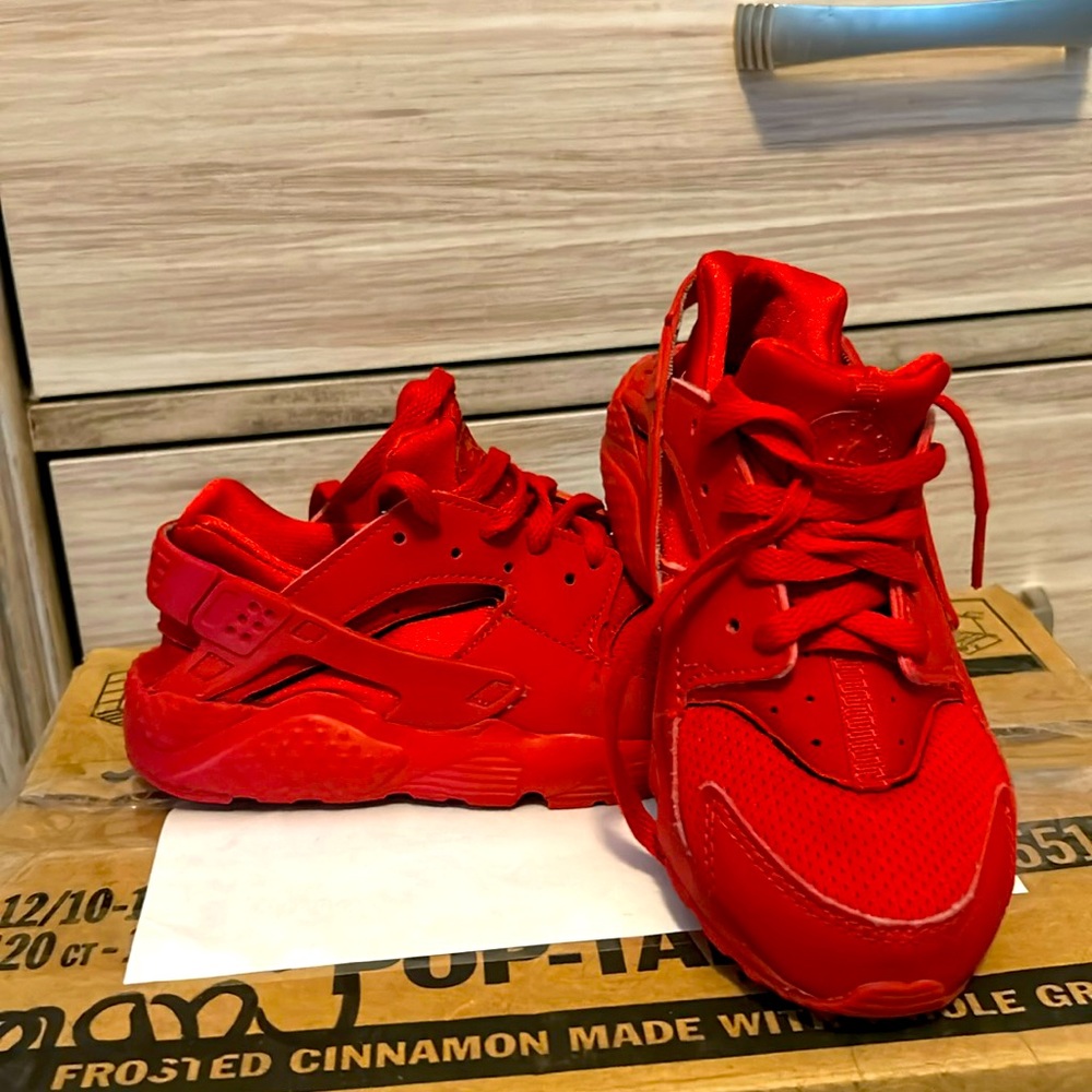 Little boy Nike shoes